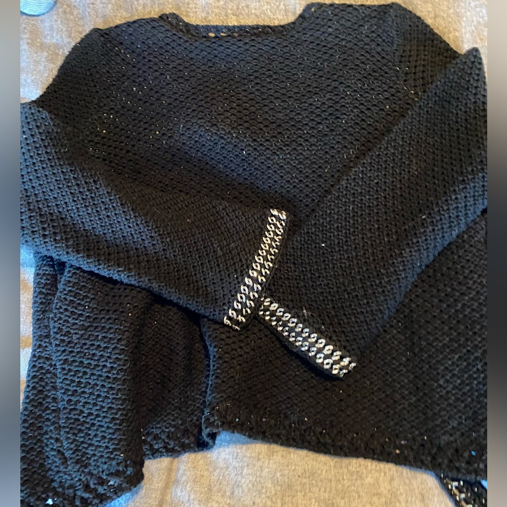 Chico’s Zebra-Lined Kieran Cardigan jacket, Sz 2(Equal to‎ 10-12 or M) - Picture 7 of 10